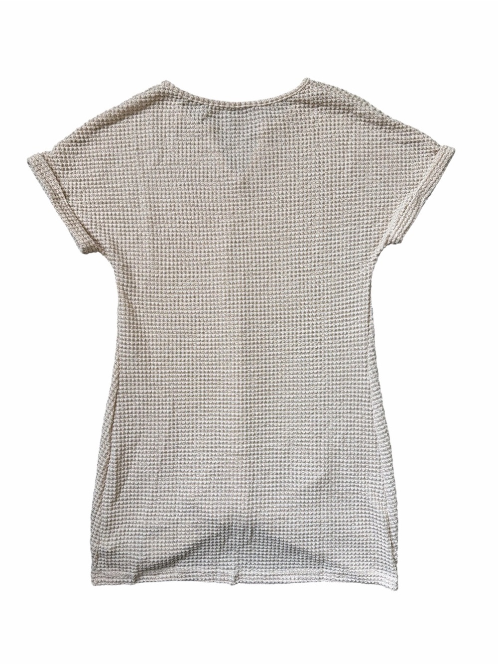Cupshe Beige Waffle Knit Hem Twist Mini Cover-Up Size Small NWT - Picture 3 of 4